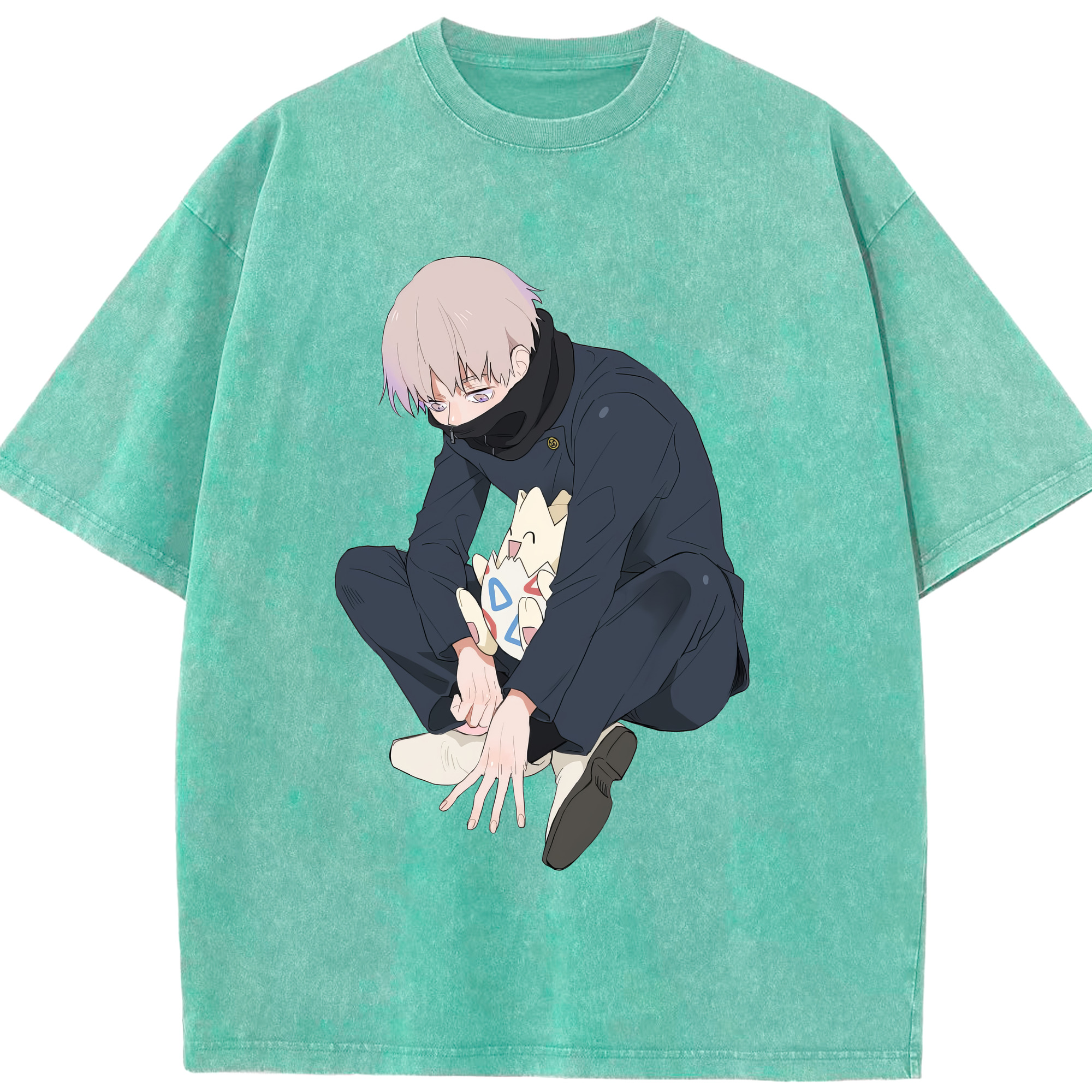 （画像用） 呪術廻戦 Jujutsu Kaisen 綿100% ヴィンテージ風 半袖Tシャツ（フロントプリント）